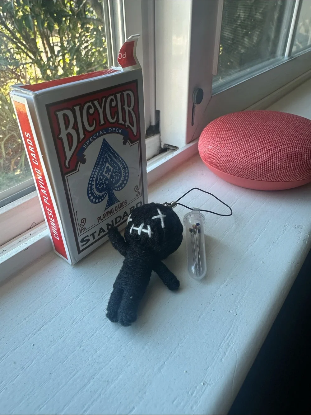 Black Voodoo Doll Keychain Plush